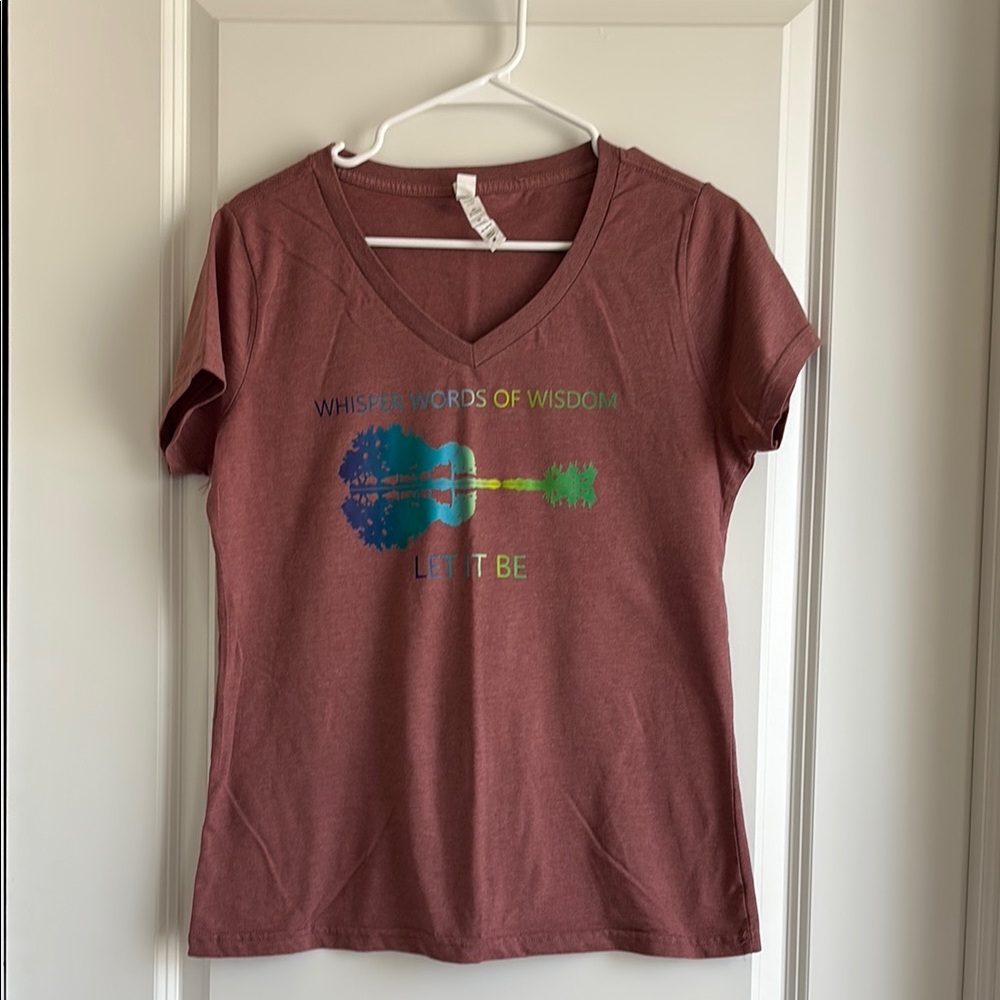 Beatles V-Neck Graphic Tee